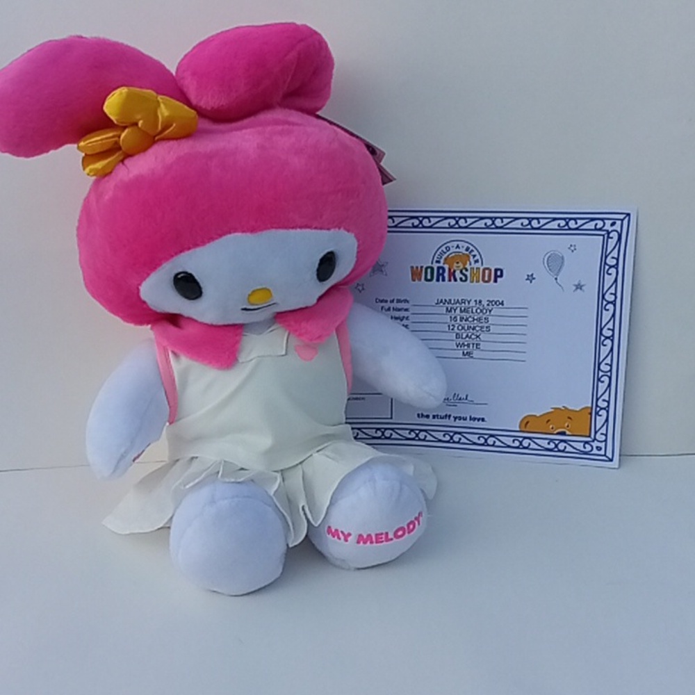Build A Bear My Melody With Yellow Bow Plush